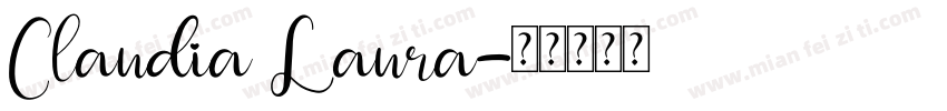 Claudia Laura字体转换
